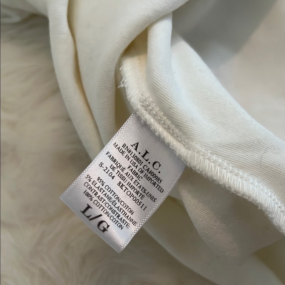 A.L.C. Cream Ruffle Sleeve Top - Picture 8 of 8